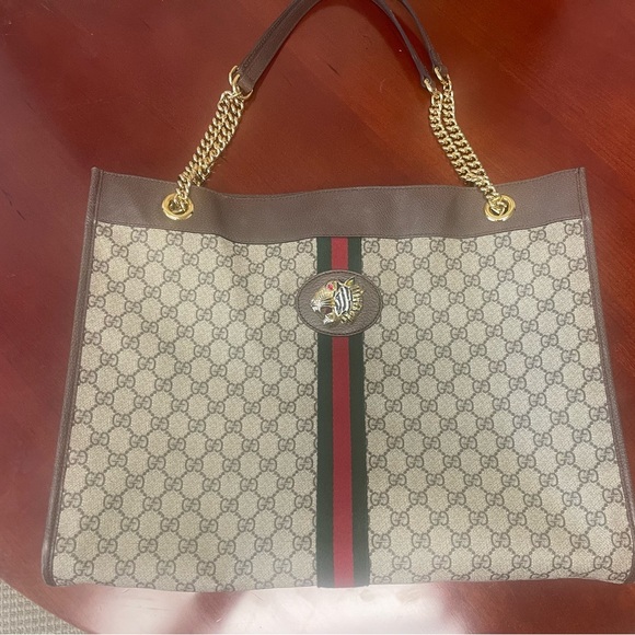 Gucci Monogram Large Rajah Chain Tote with attached wallet/clutch - Picture 6 of 9